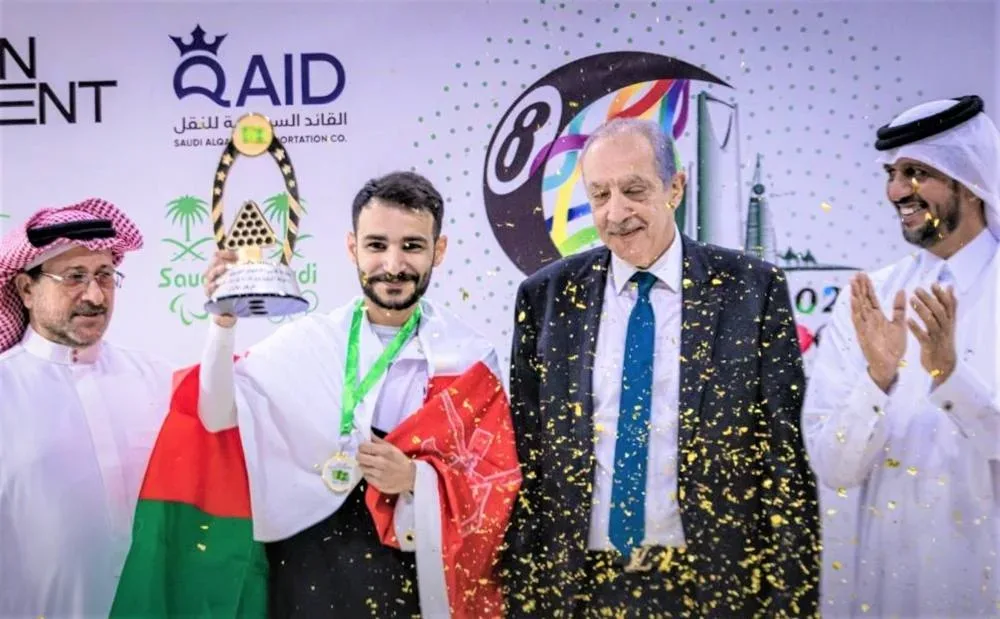 الوهيبي يحصد كأس وذهبية البلياردو في بطولة الاتحاد العربي
